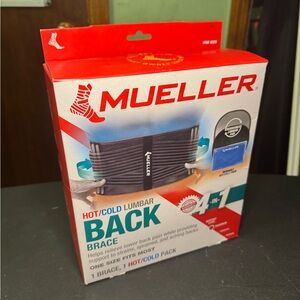 Mueller 4-in-1 Hot/Cold, Lumbar Back Brace One Size Fits Most (Fits 30 - 48 in)